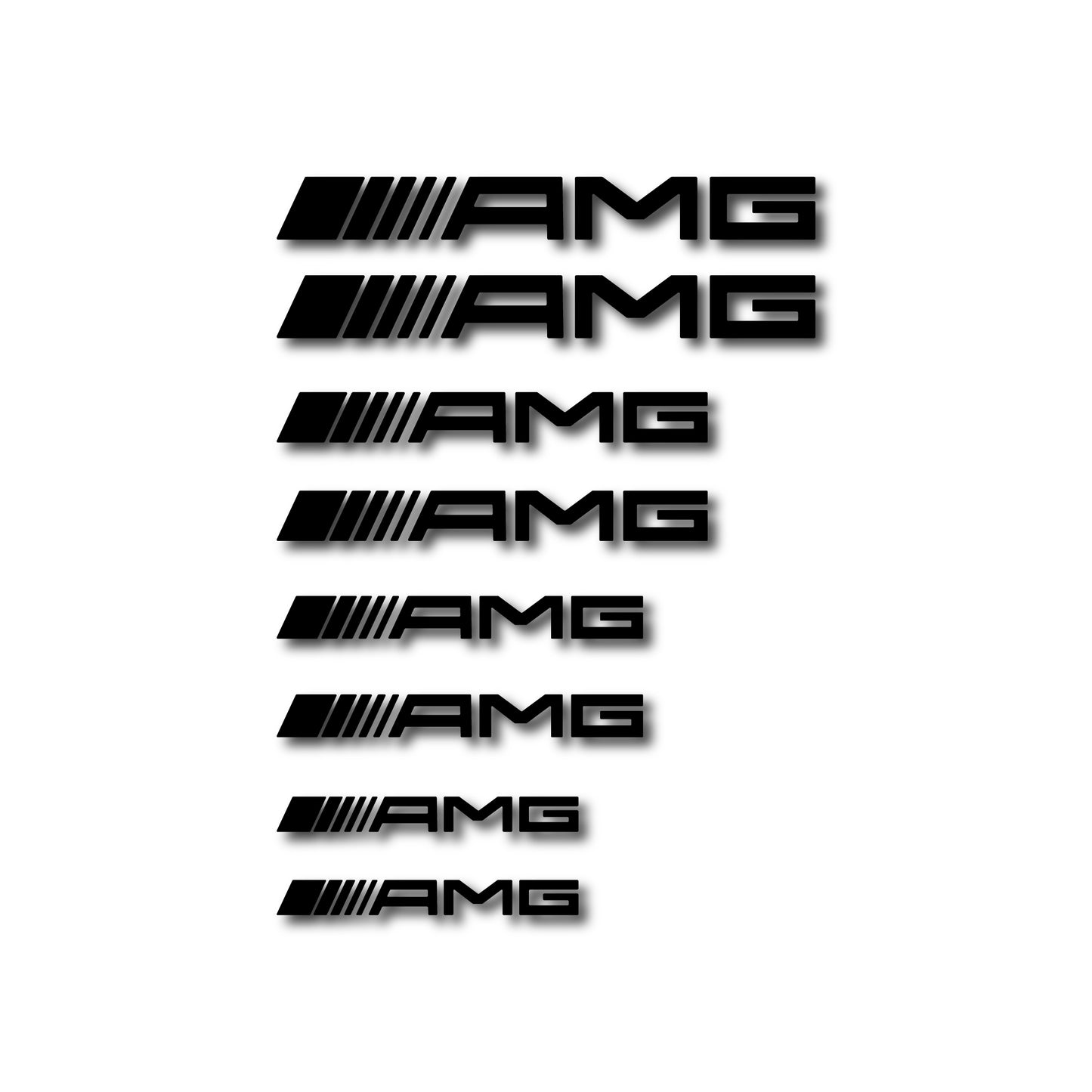 Mercedes AMG brake caliper decal set