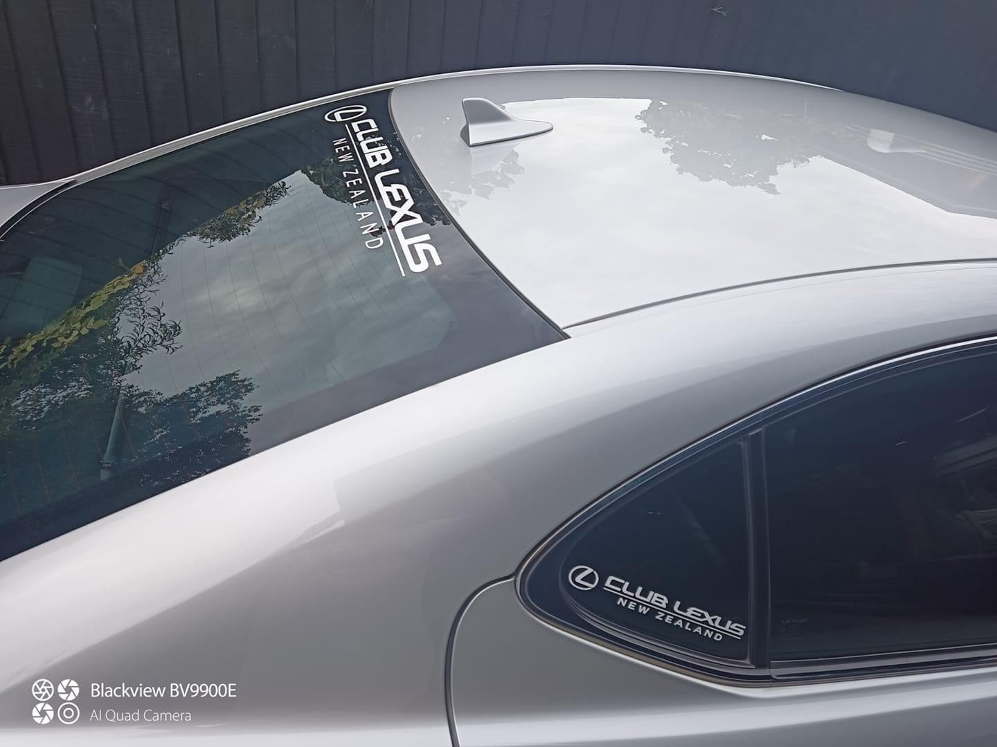 Club Lexus New Zealand windscreen banner