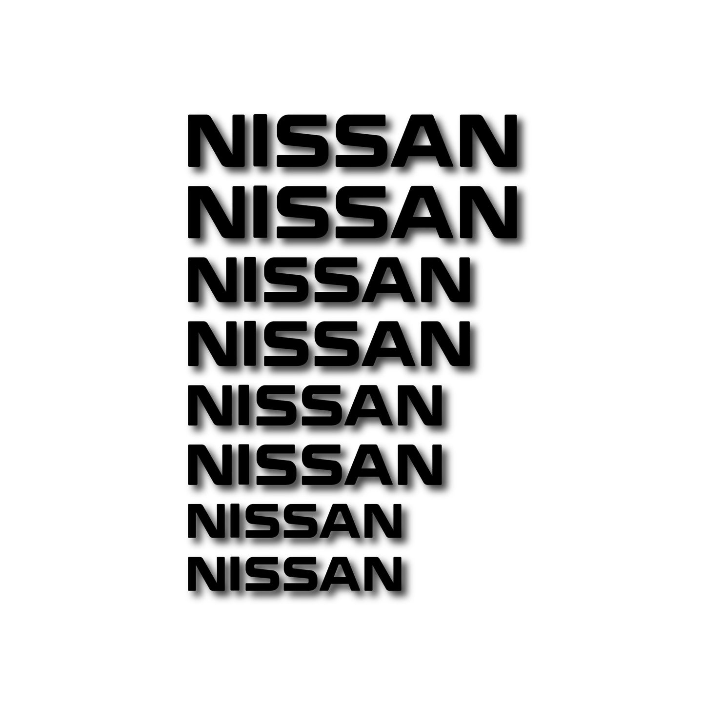 Nissan brake caliper decal set