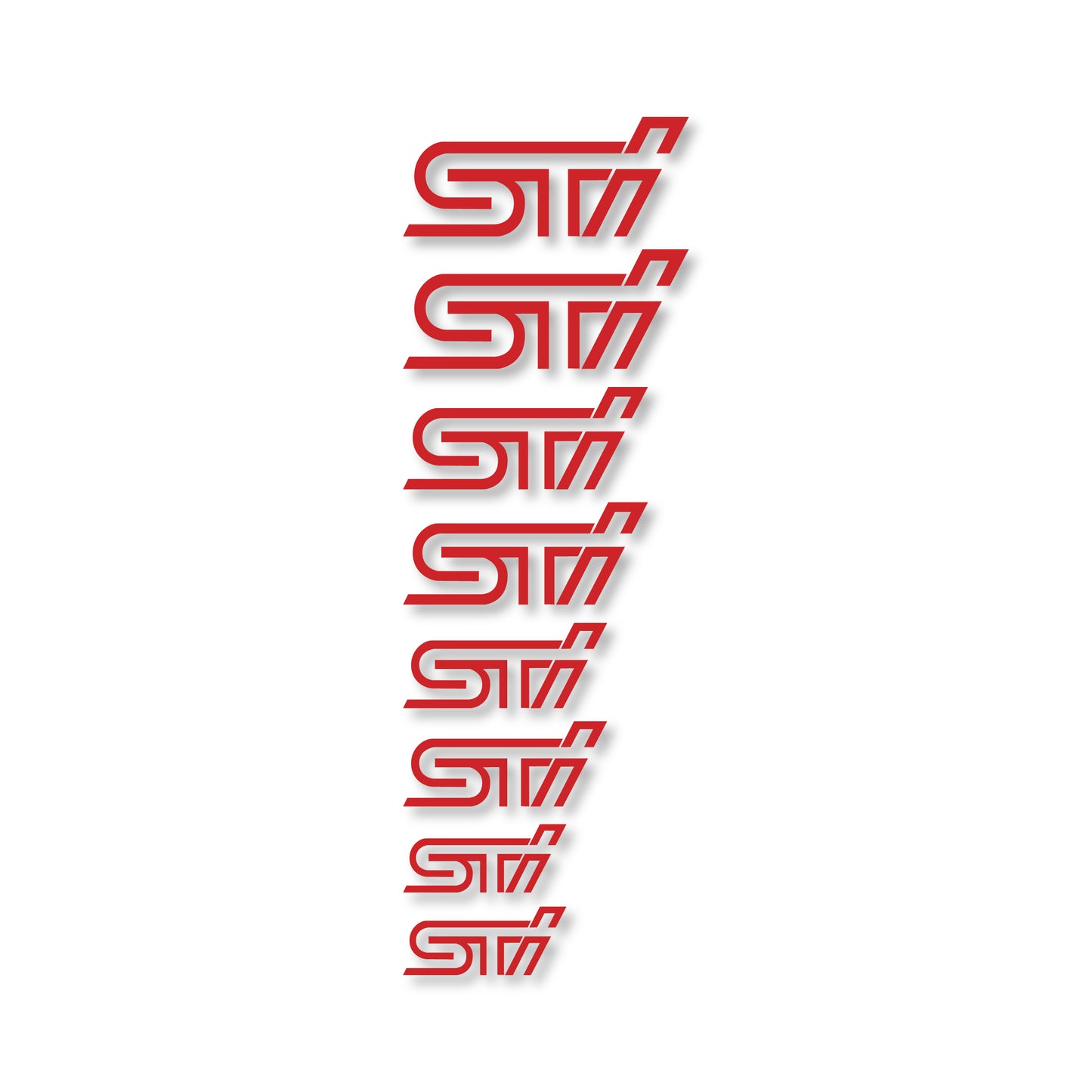 STI brake caliper decal set