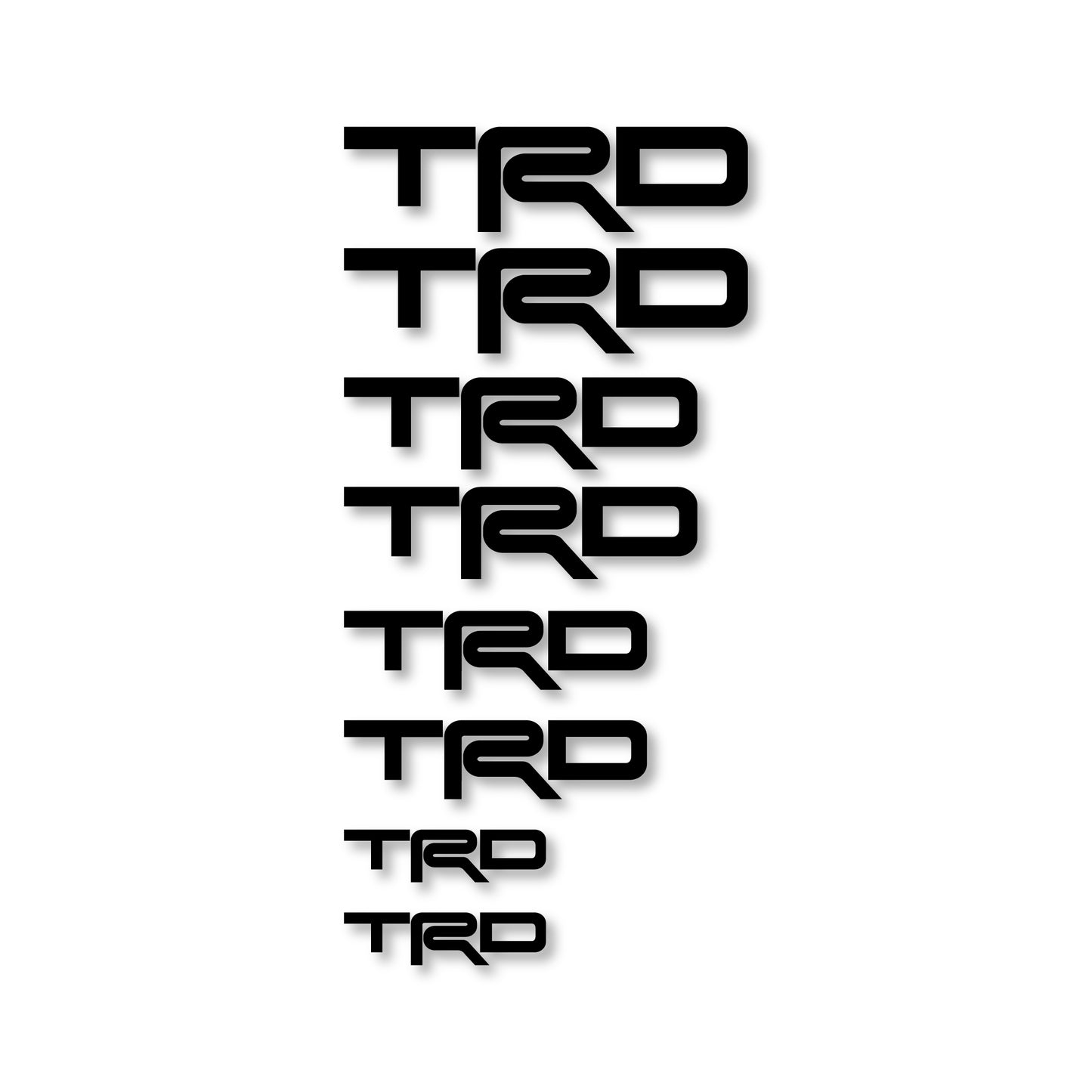 TRD brake caliper decal set