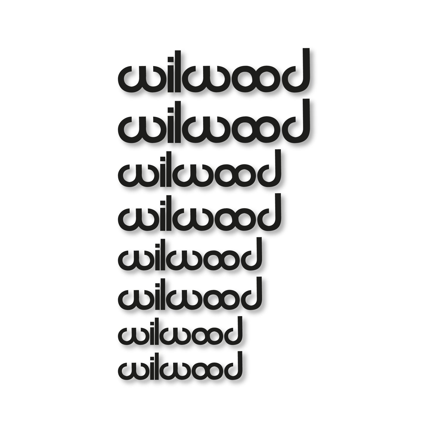 Wilwood brake caliper decal set